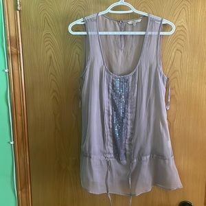 RW&Co. | Sheer purple with sequin Tank | size S
